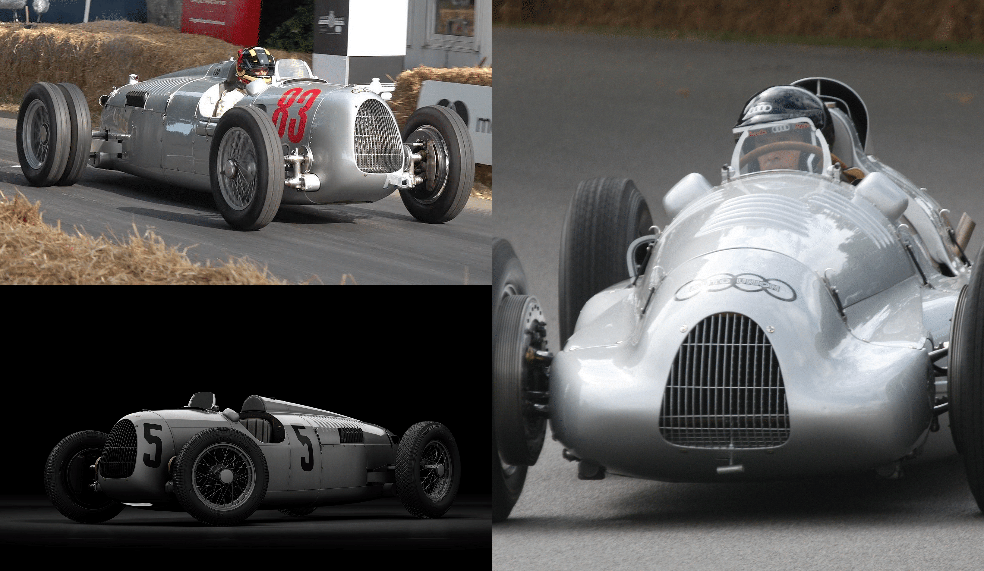 The Auto Union Type C in race track