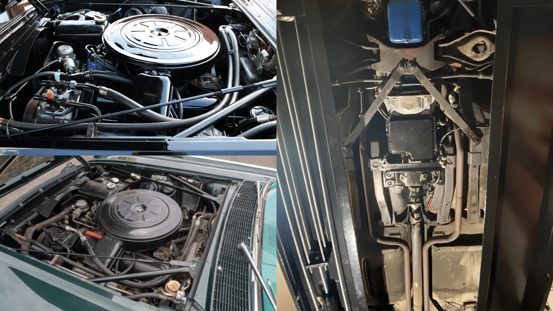 Lincoln Continental engine, bottom view