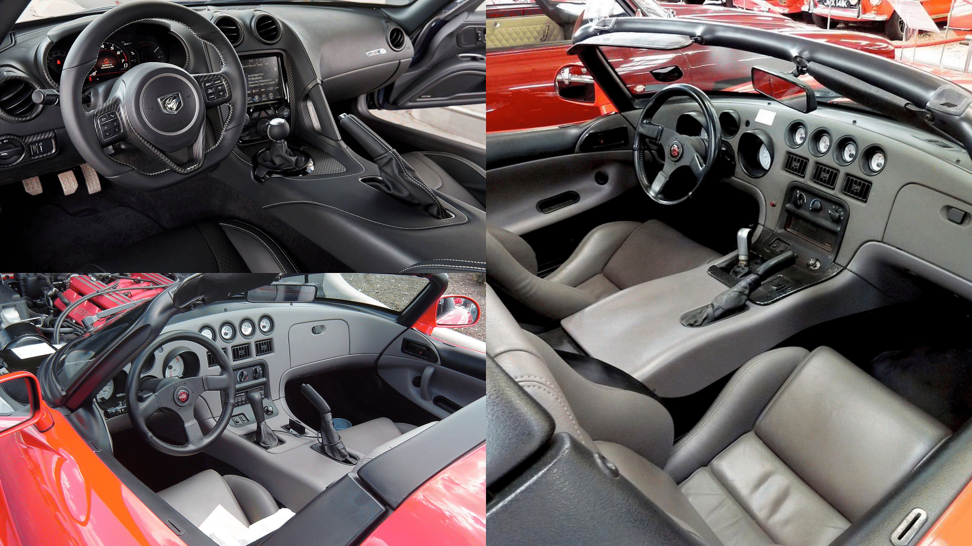 Dodge Viper interior - dashboard, steeing, front seats