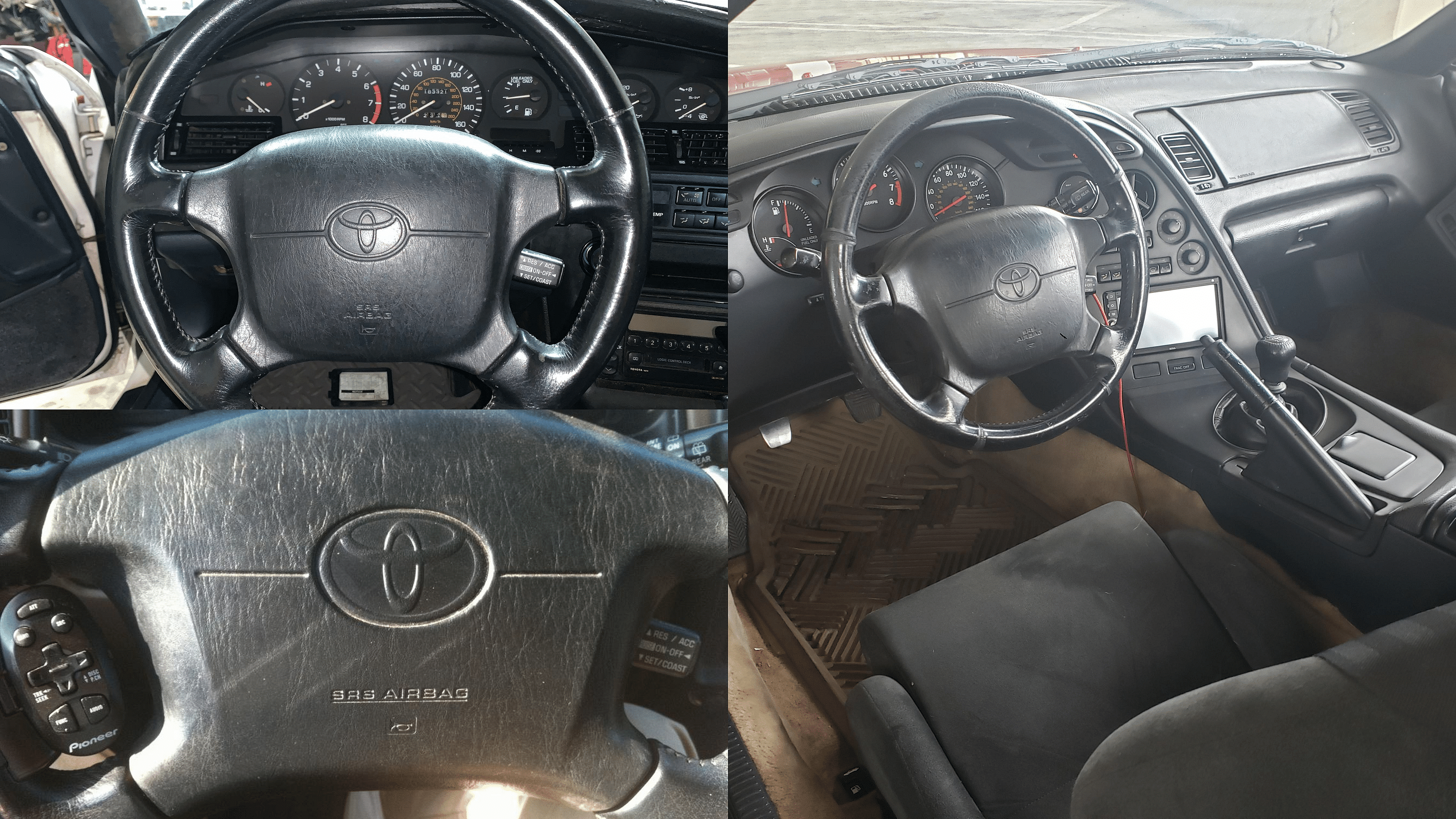 Toyota Supra MK4 interior - airbags