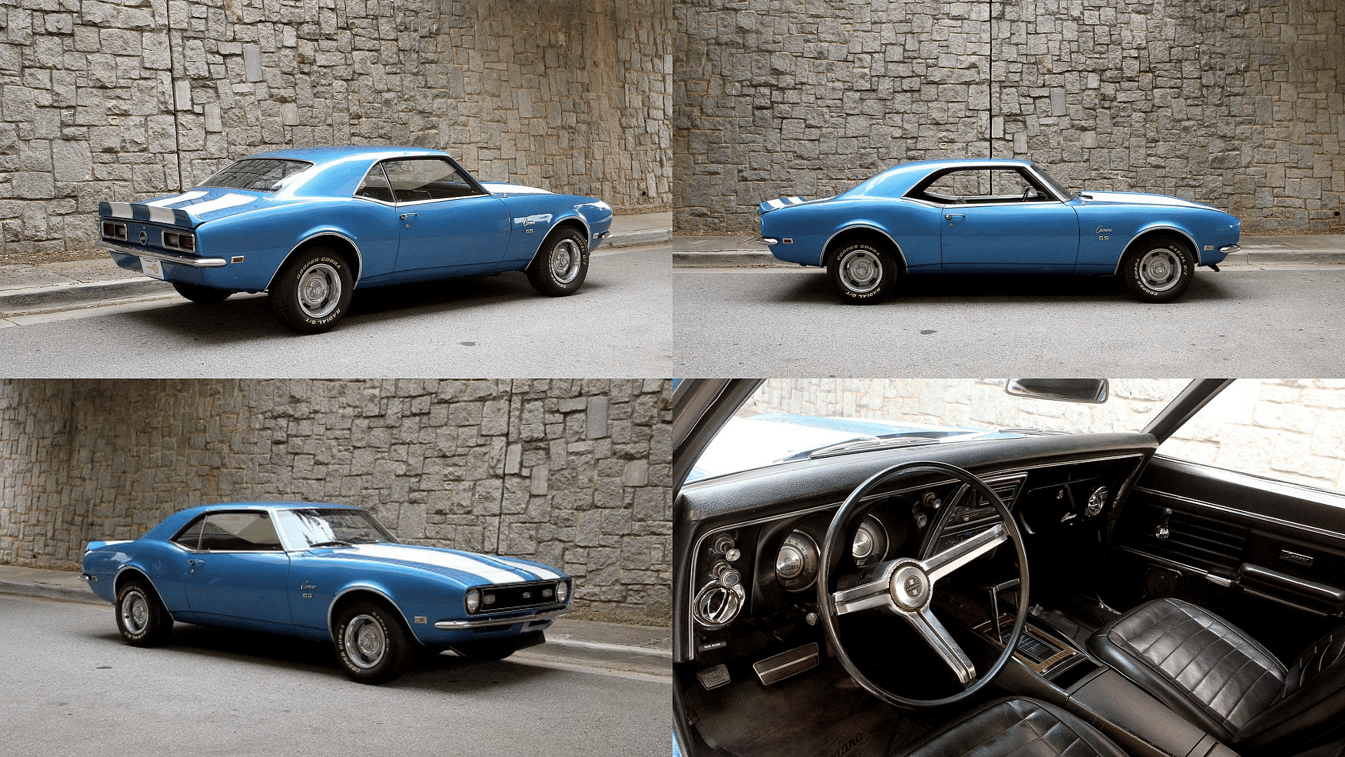 1968 Chevrolet Camaro in Blue exterior, cabin