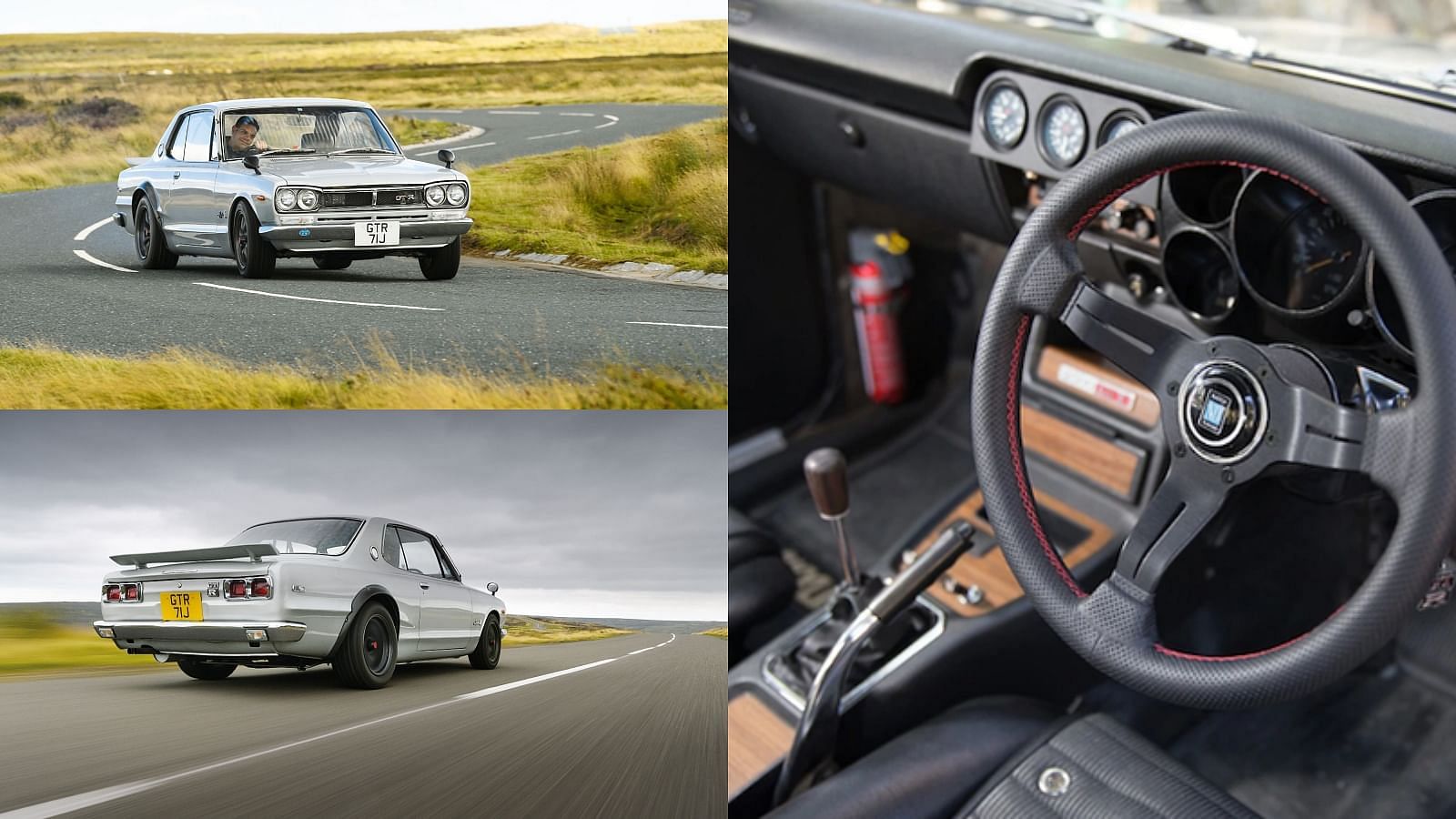 1971 Nissan Skyline GTR “Hakosuka” and its dashboard and steering wheel