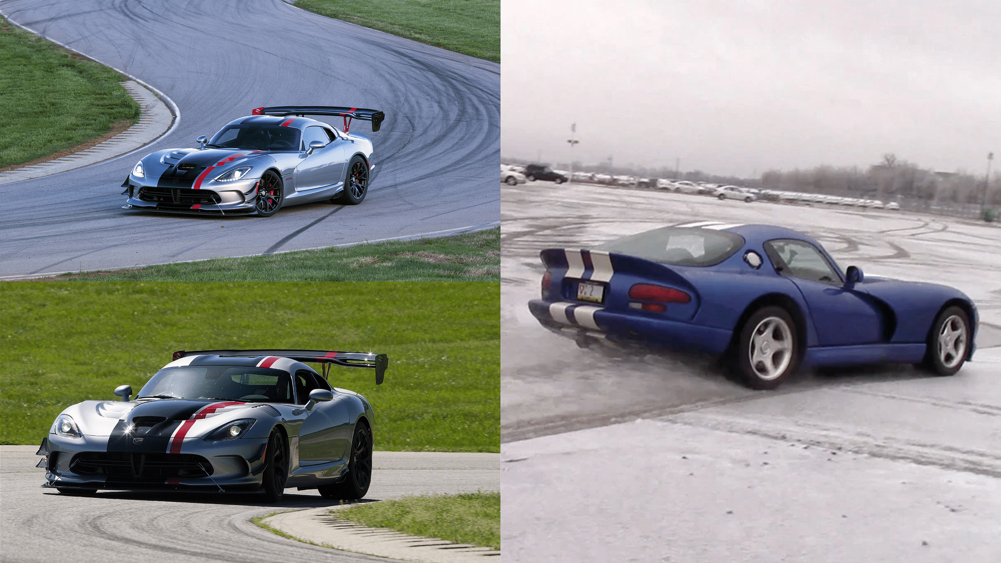 Dodge Viper SRT-10 racing on track