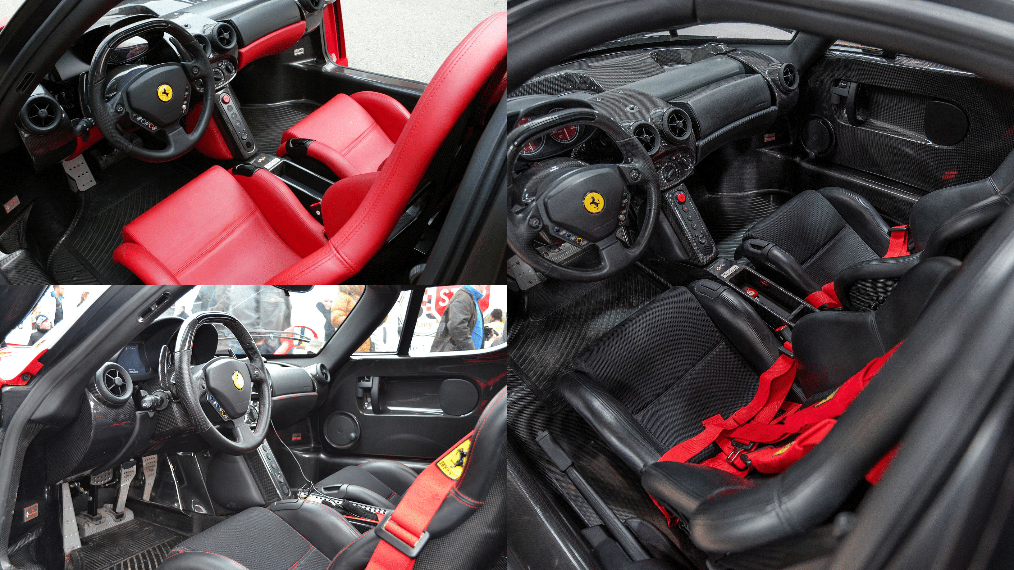 Ferrari Enzo interior - dashboard, steering, front-bucket seats, cabin features