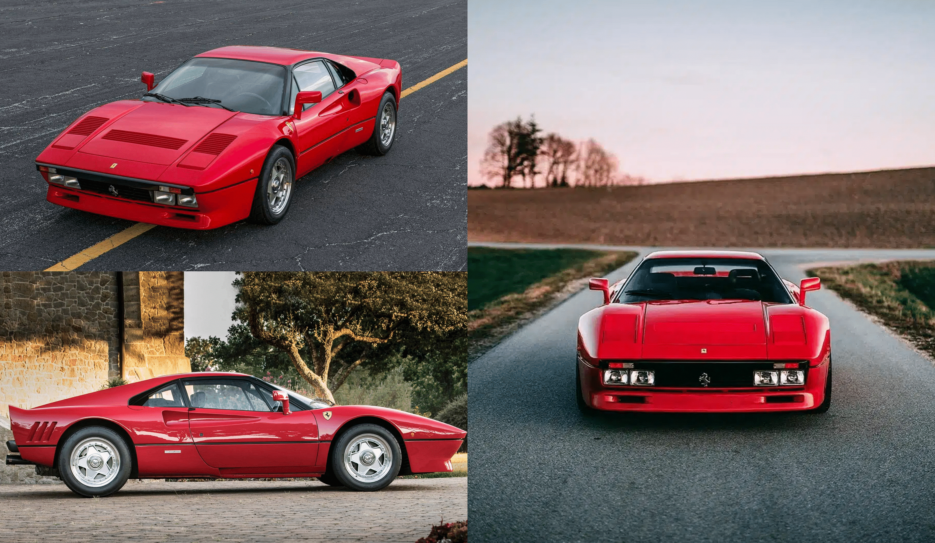 Ferrari 288 GTO design, front, side view