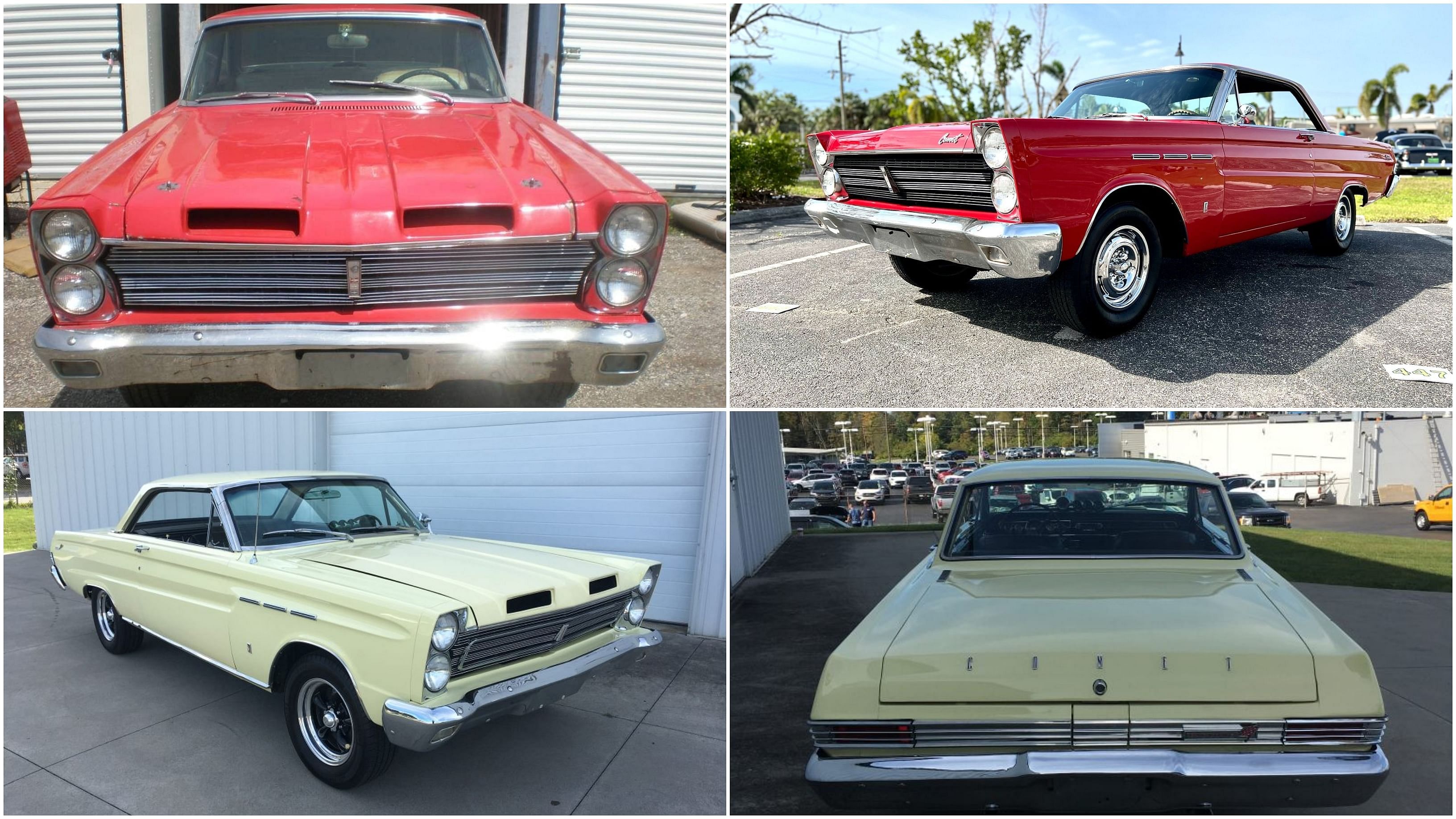 1965 Mercury Comet Cyclone front and rear view