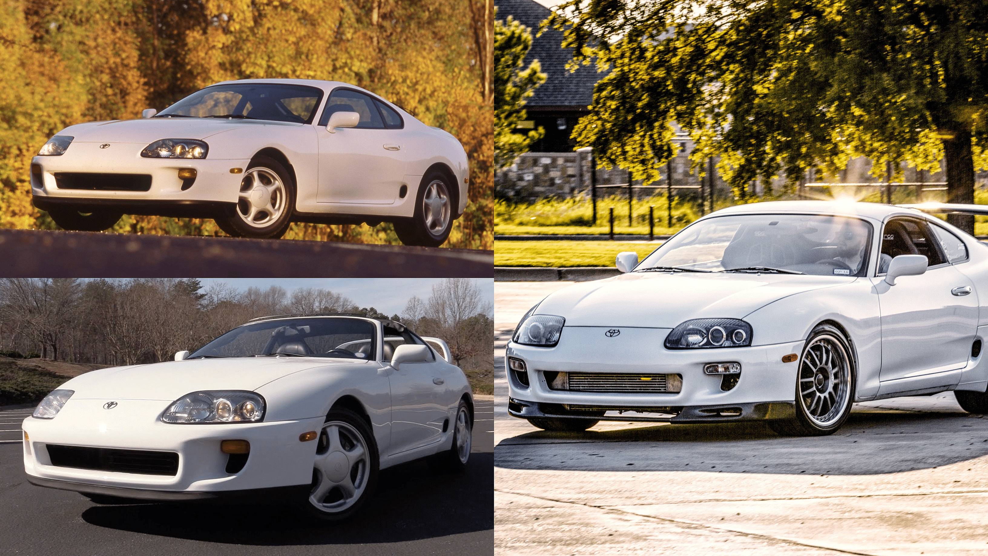 1994 Toyota Supra MK4 Coupe in White - front view
1994 Toyota Supra MK4 Convertible in White - front view