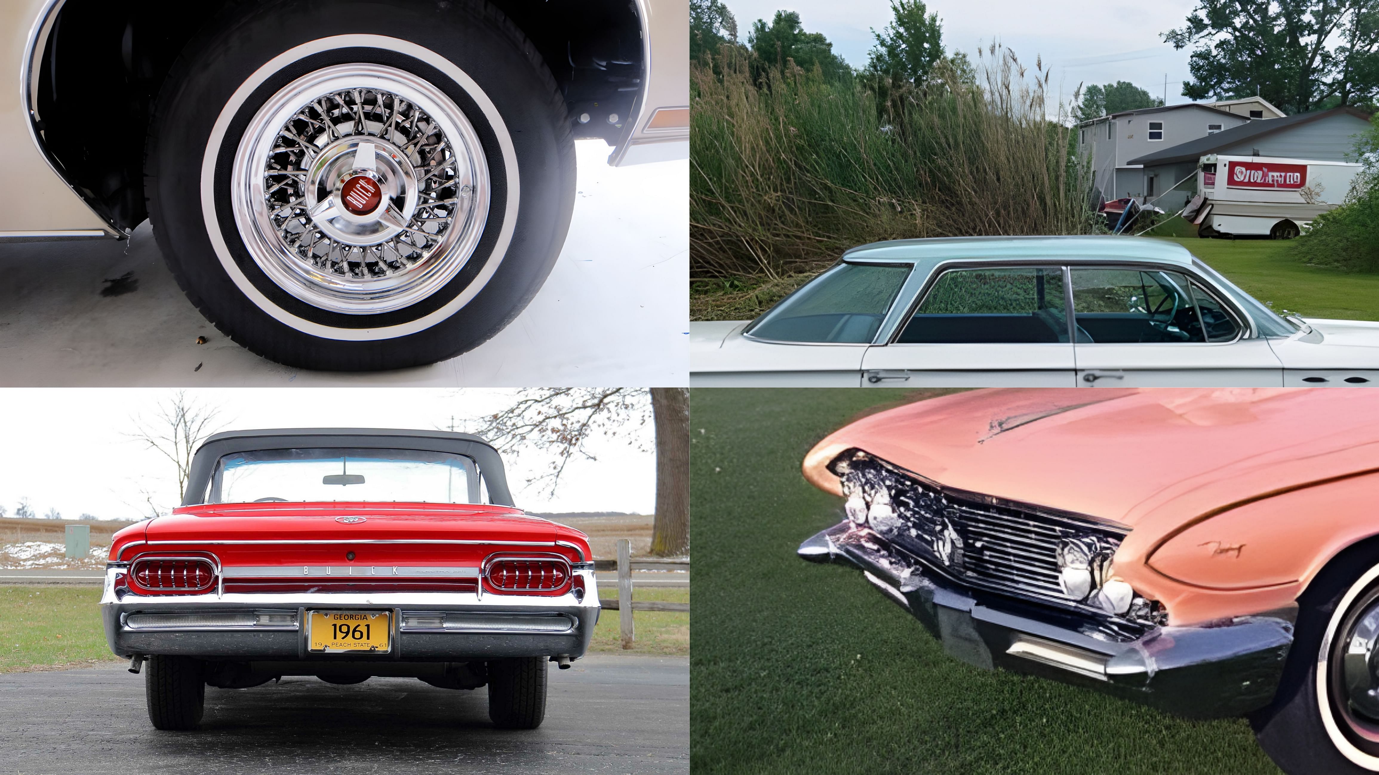 1961 Buick Flamingo wheels, top roof, rear end, front grille