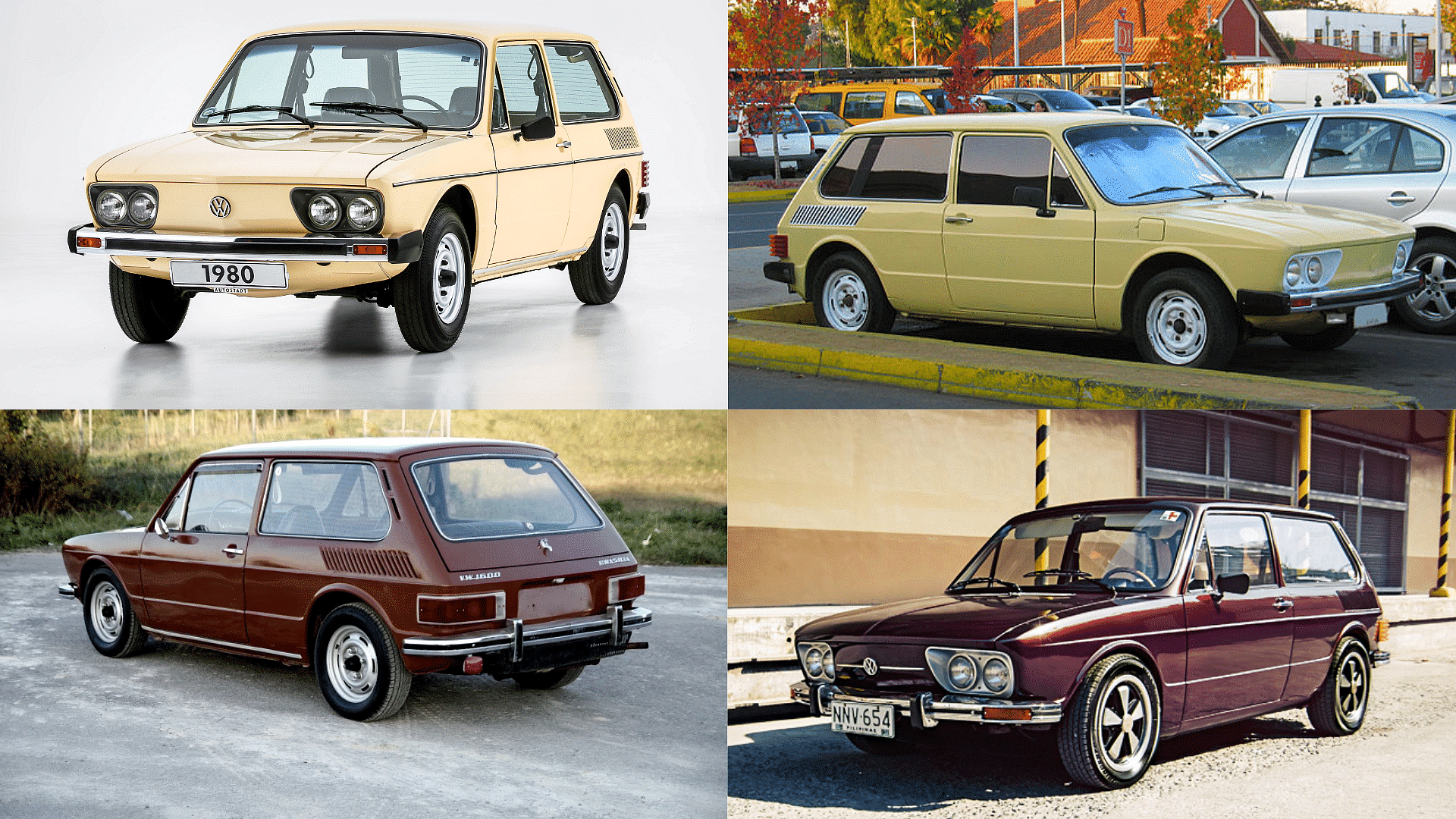 Volkswagen Brasília in different exterior color