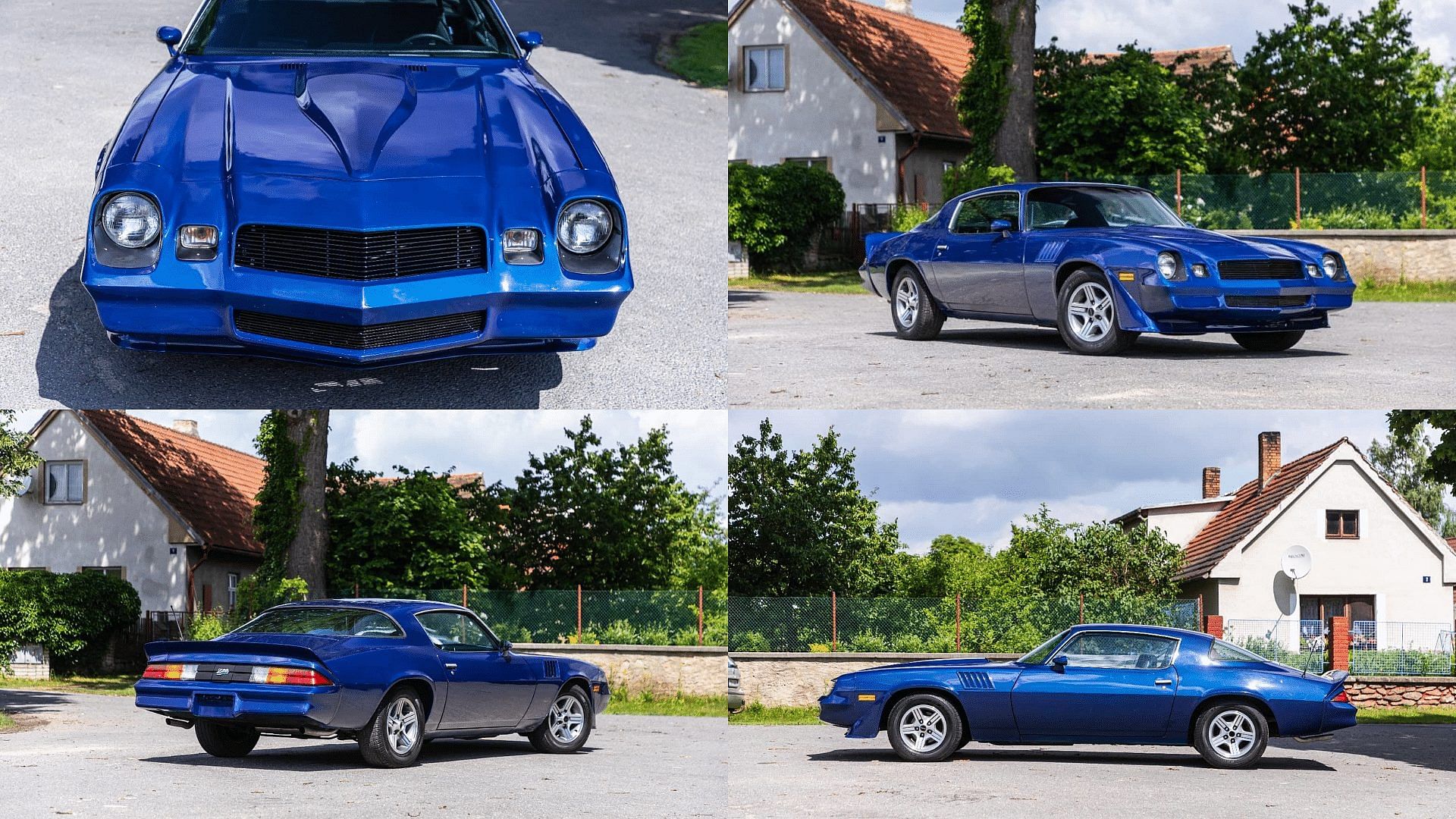 Second Generation Chevy Camaro Z28 in Blue exterior