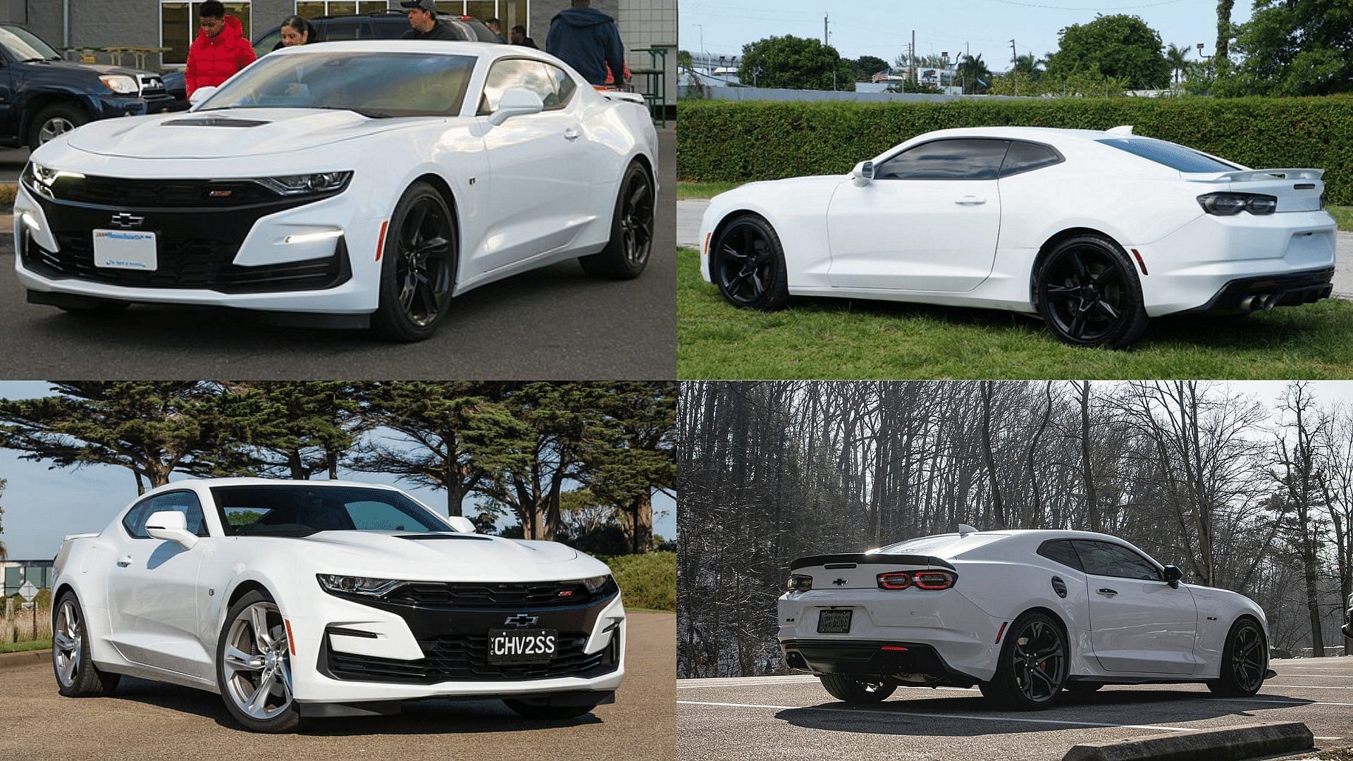 2019 Chevrolet Camaro SS in White exterior