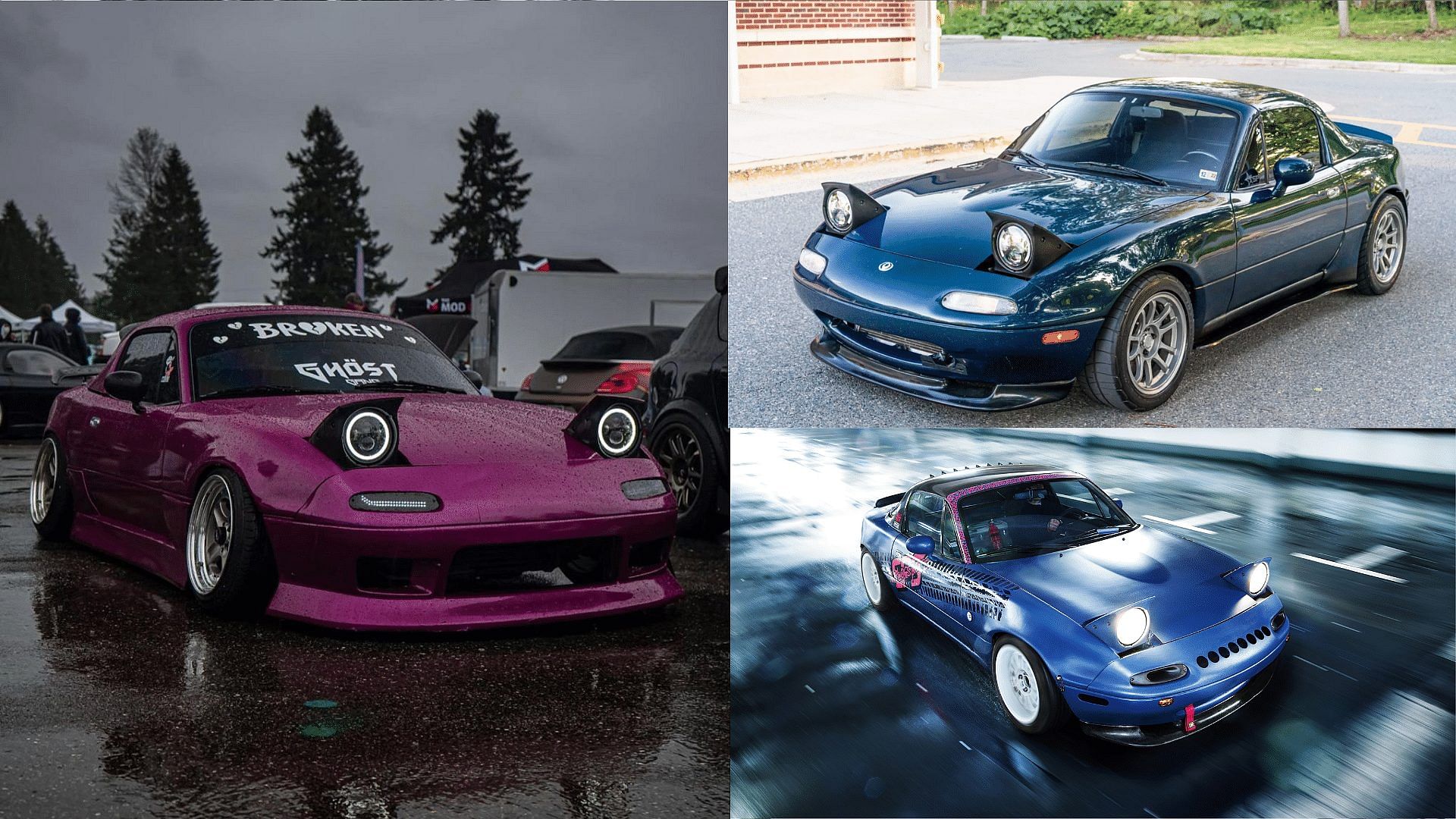 Modified Mazda MX-5 variants