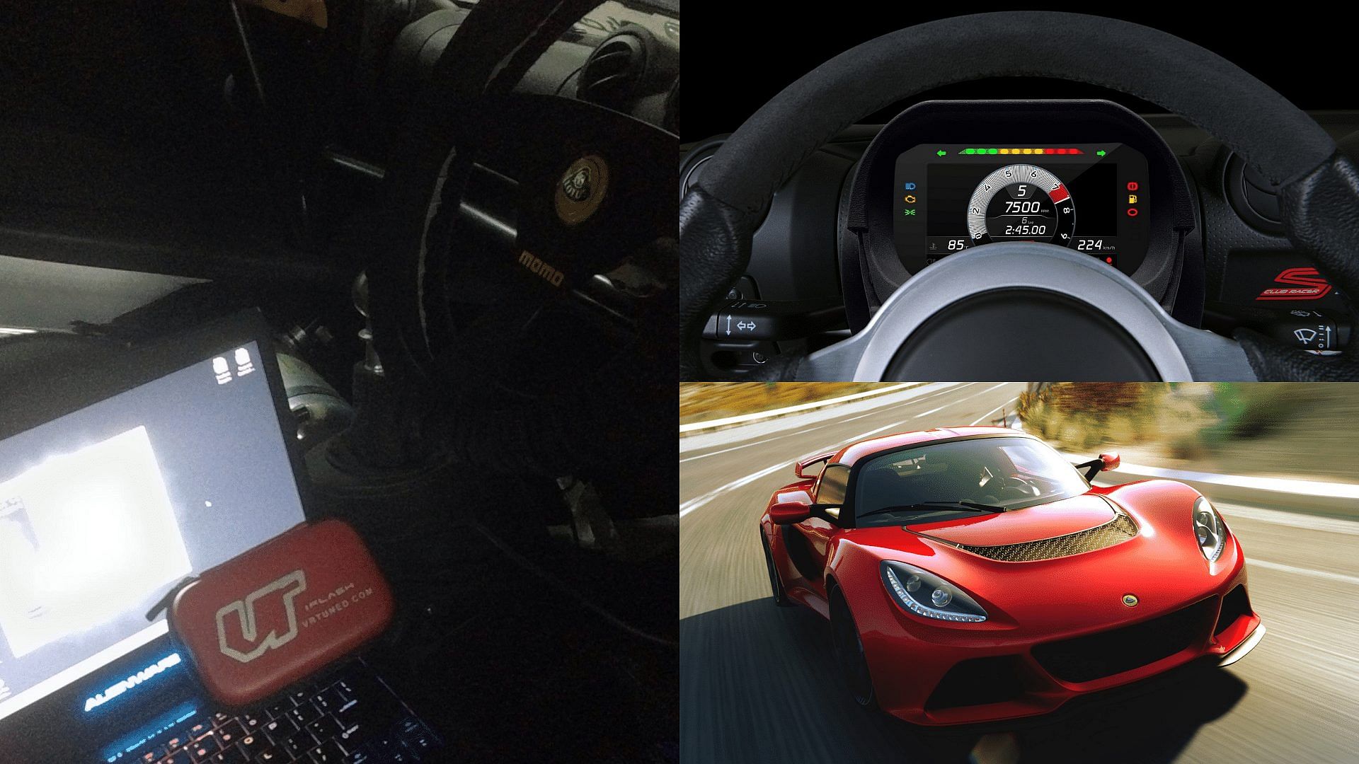 Lotus Exige - digital gauge, on-board computer