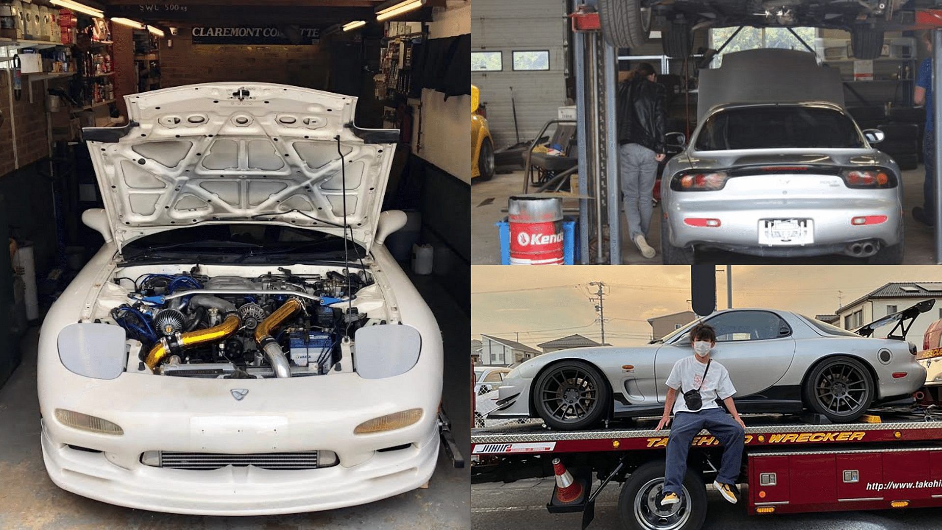 White Mazda RX-7 - Maintainance