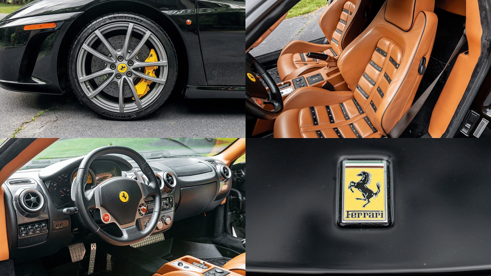 Ferrari Scuderia Spider 16M Limited Edition - wheels, interior, dashboard, Ferrari logo