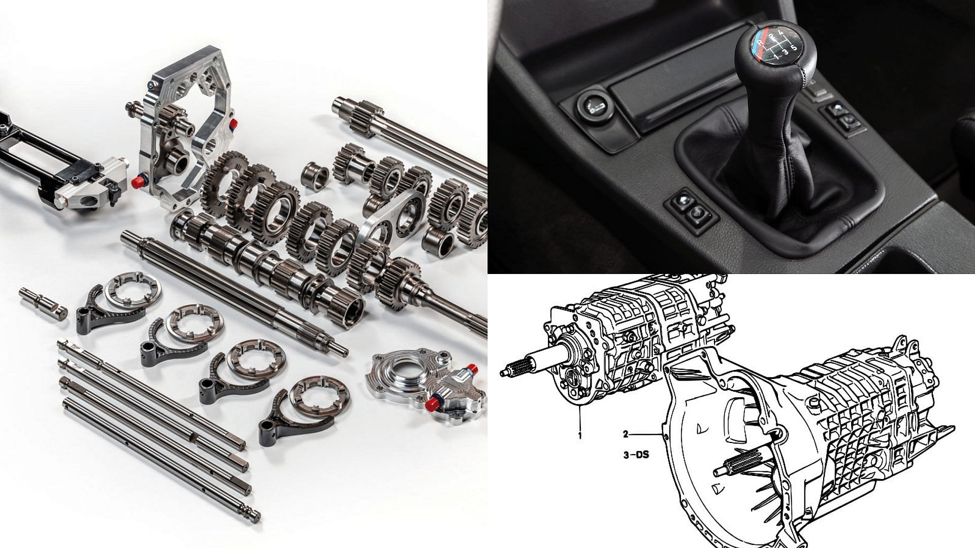 BMW E30 M3 Transmission - 5-speed overdrive transmission, Gear stick