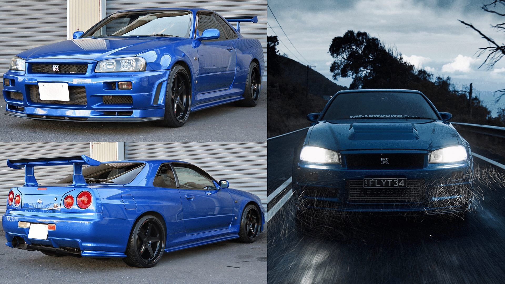 Nissan Skyline R34 GT-R in Wangan Blue exterior