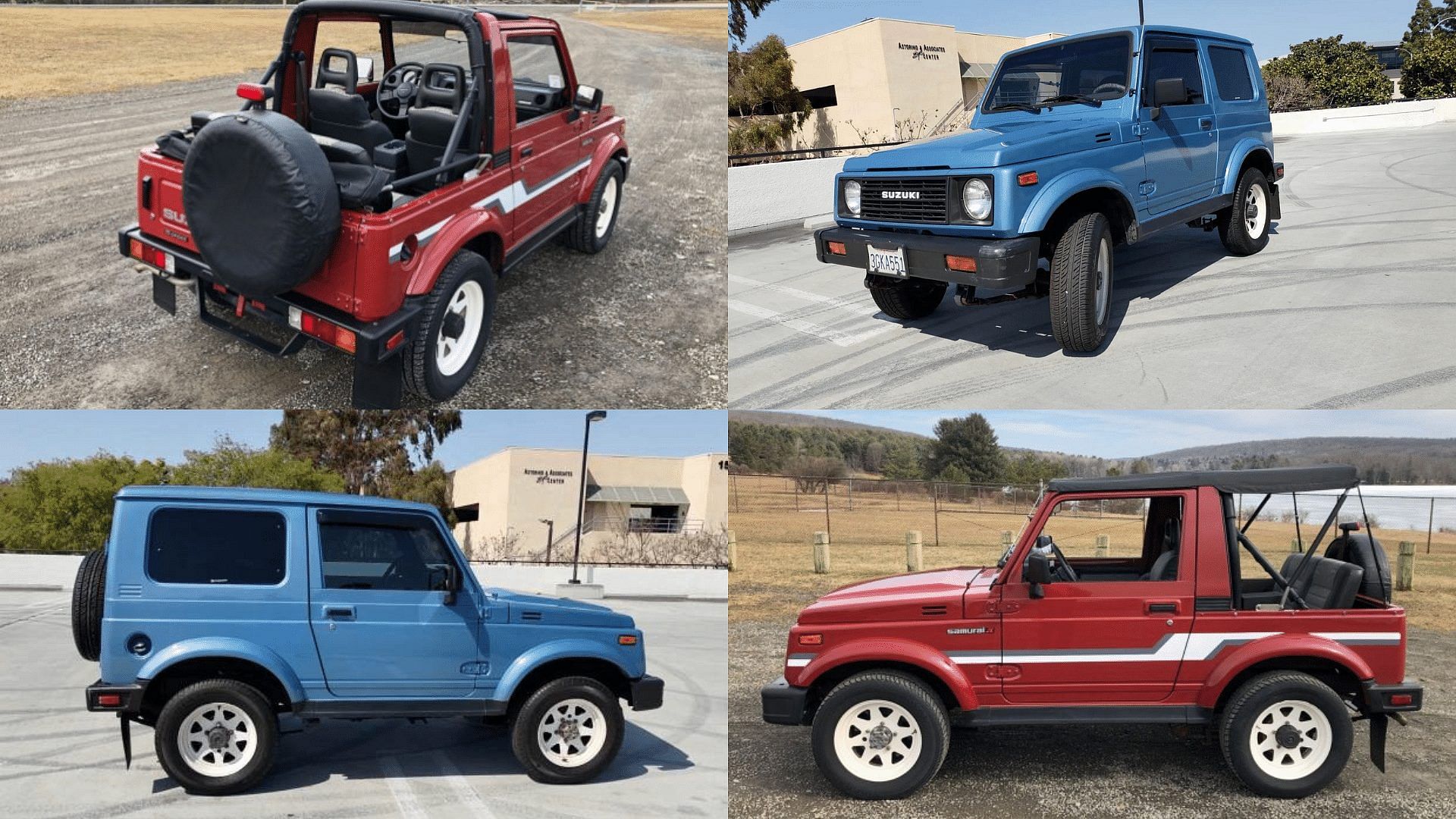 Suzuki Samurai - exterior, front, side, rear view, variants