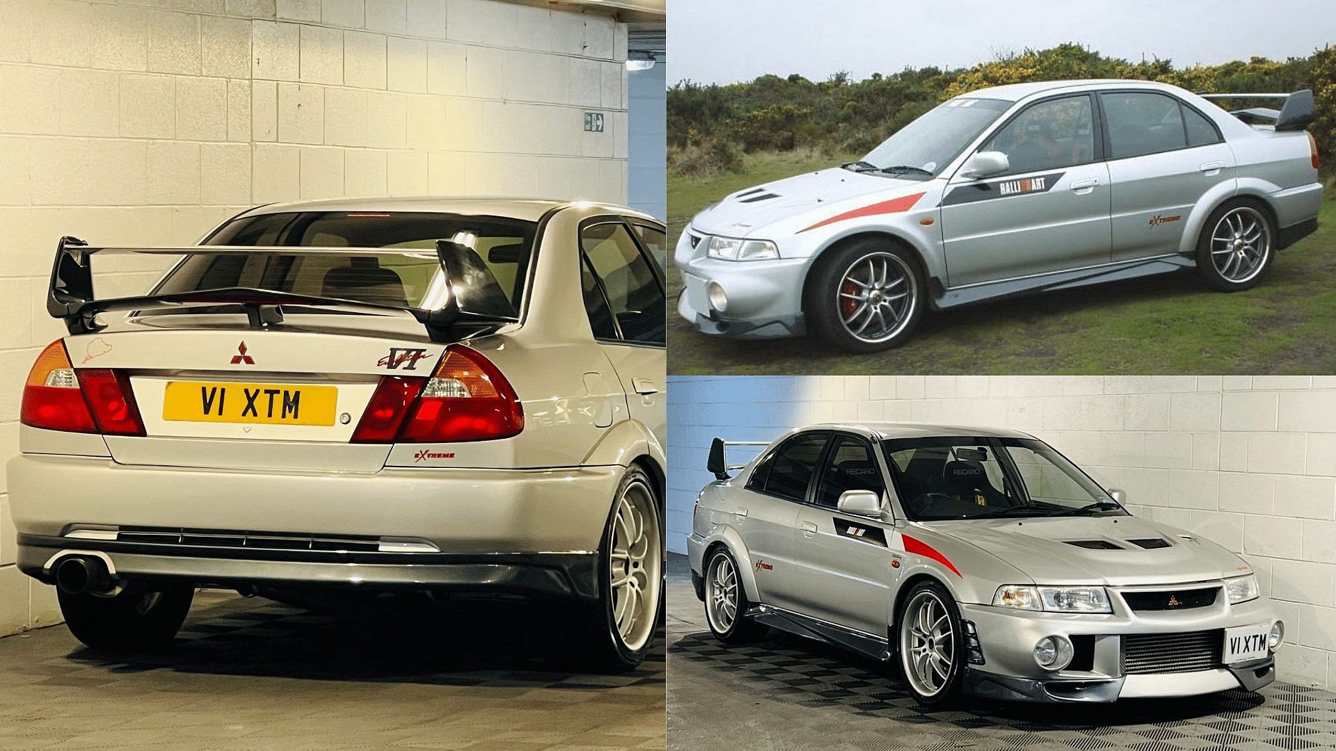 Mitsubishi Lancer EVO VI Extreme - front, side, and rear view