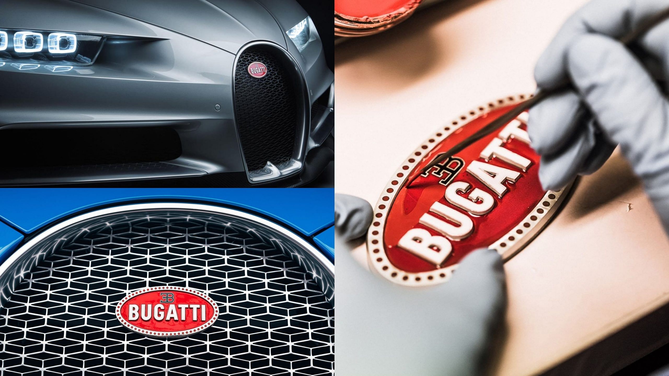 Bugatti Chirone - Bugatti Macaron on the grill, front facia