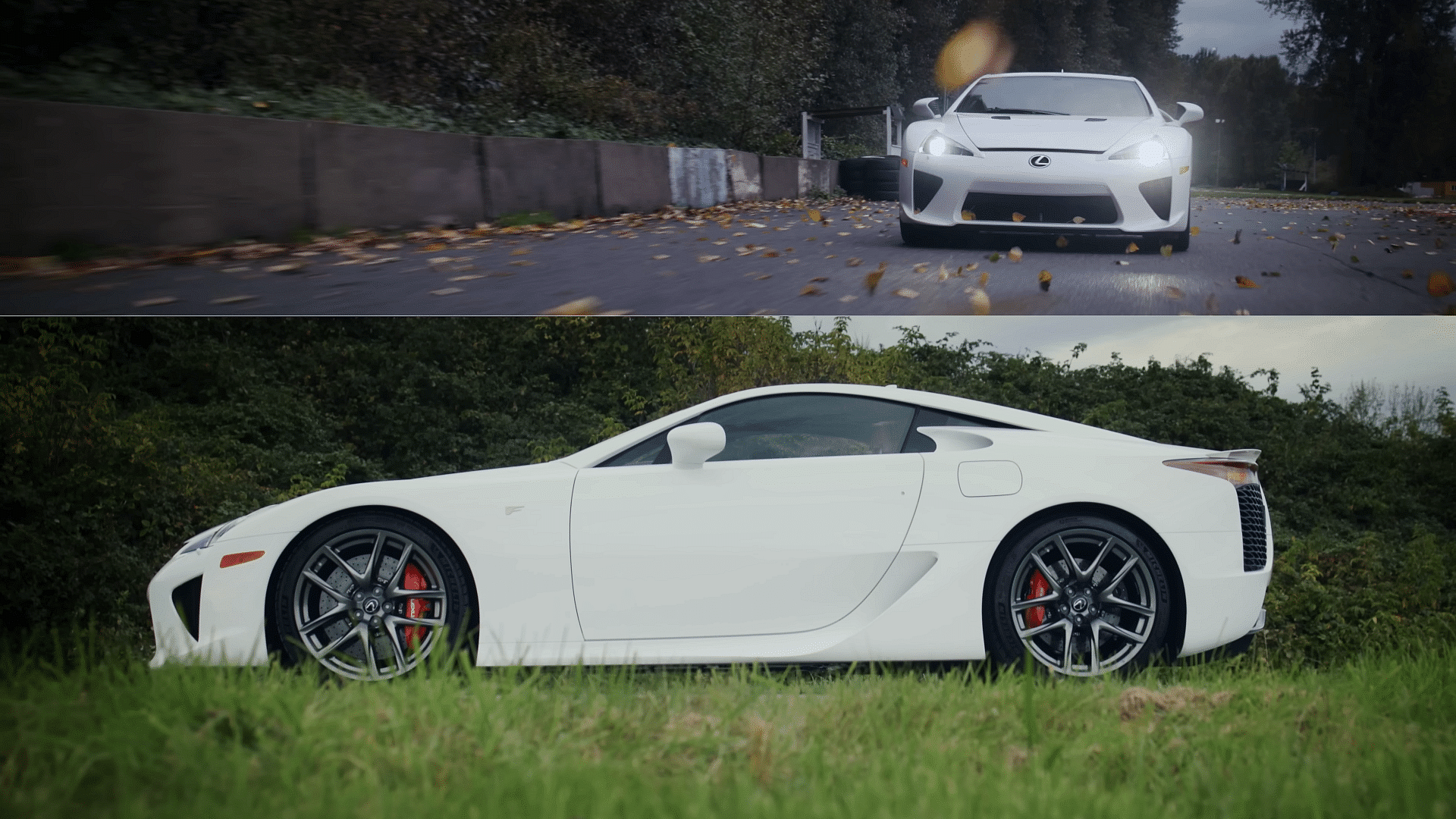 White Lexus LFA Front Side 