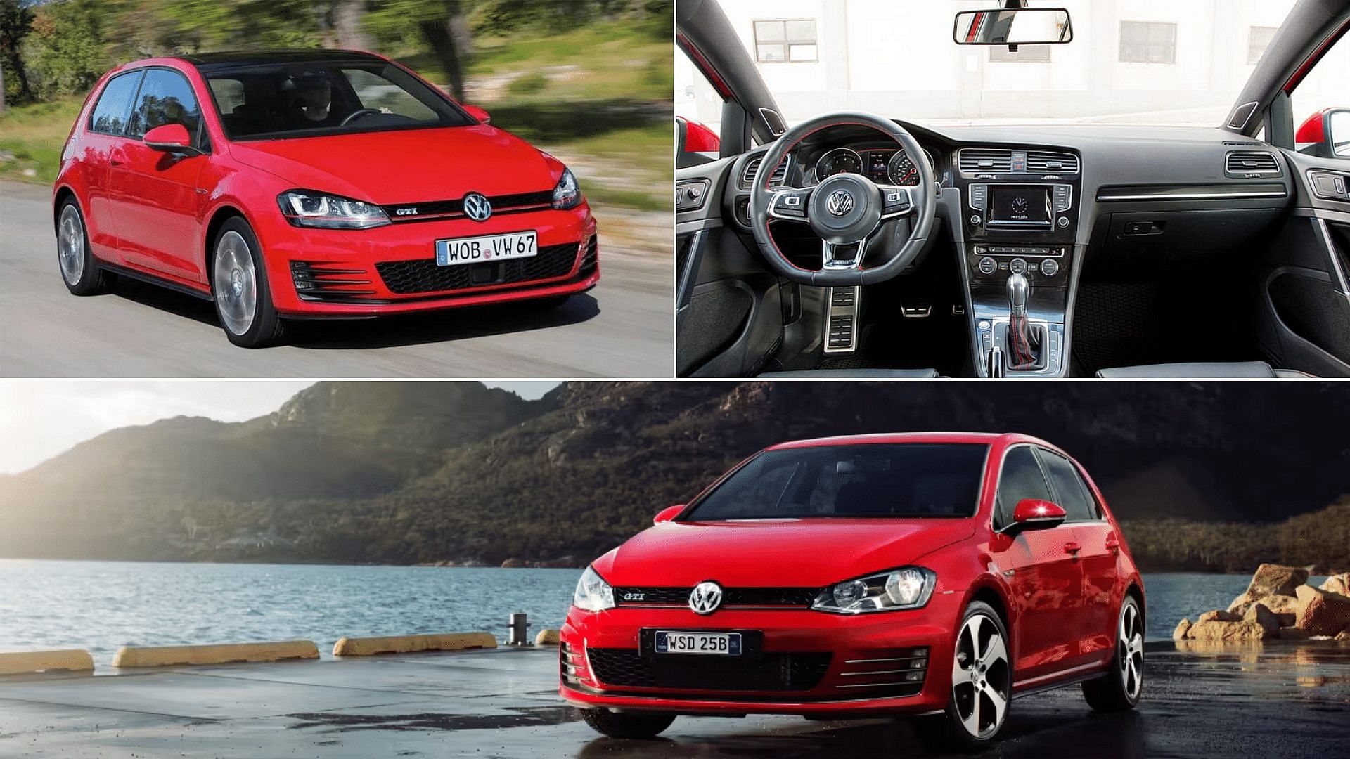 Red 2015 Volkswagen Golf GTI (Mk7)