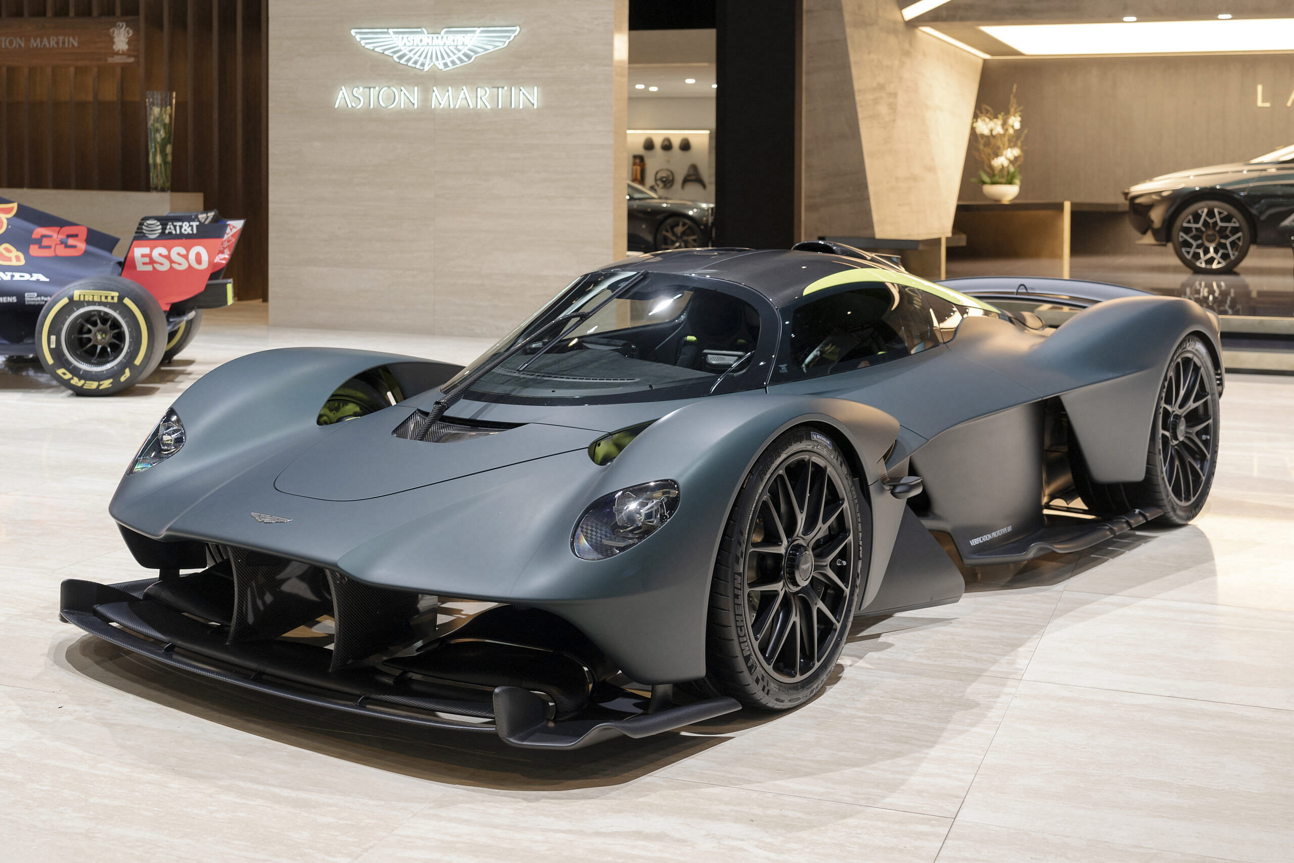 2022 Grey Aston Martin Valkyrie At geneva motor show