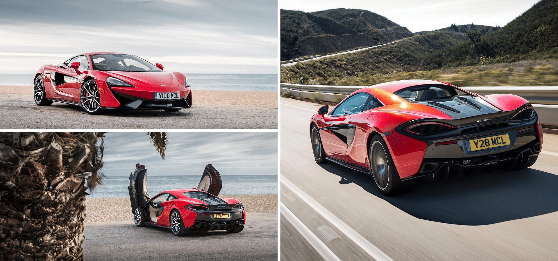 2020 McLaren 570S front and rear view