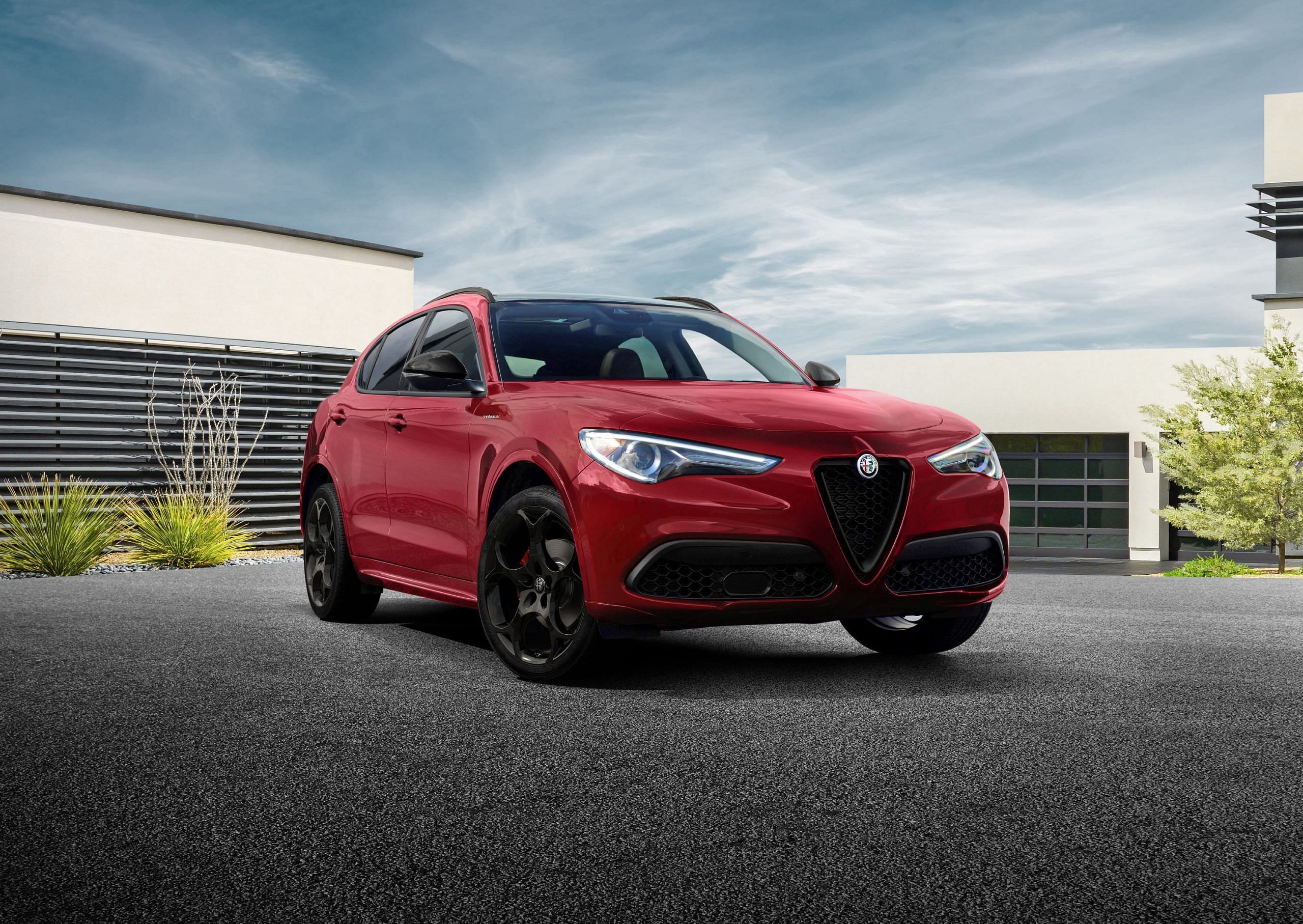 Red 2024 Alfa Romeo Tonale front