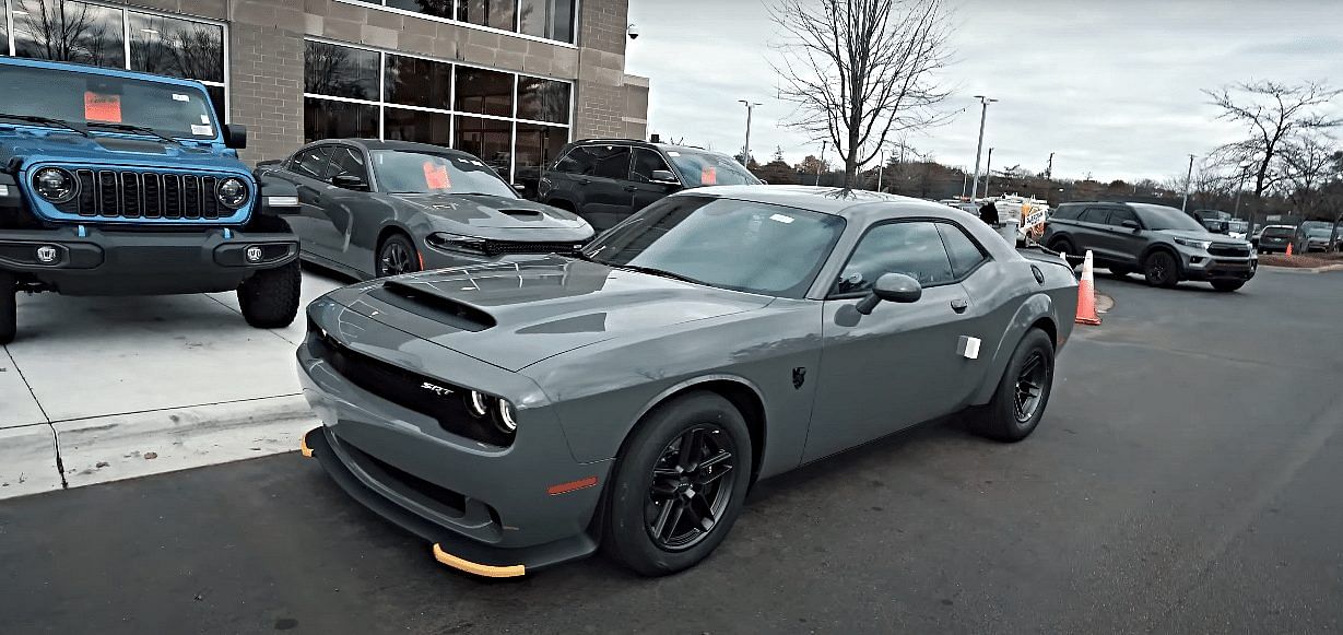 Grey 2023 Dodge Challenger SRT Demon 170 front