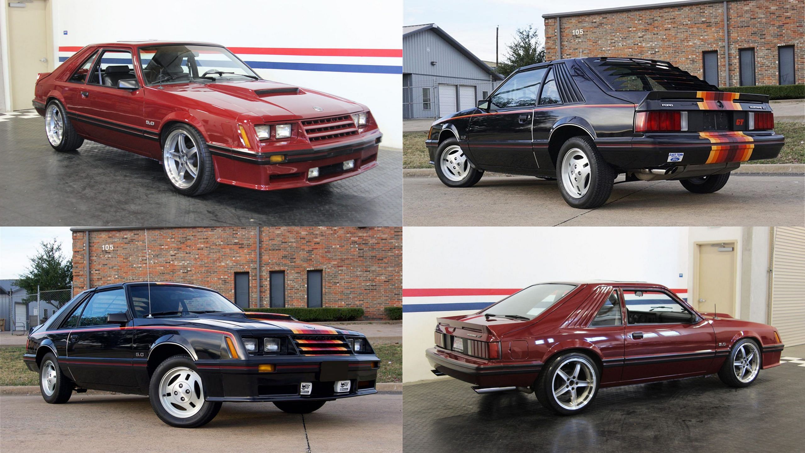 8. The 1982 Ford Mustang Gt revives the muscle car legacy