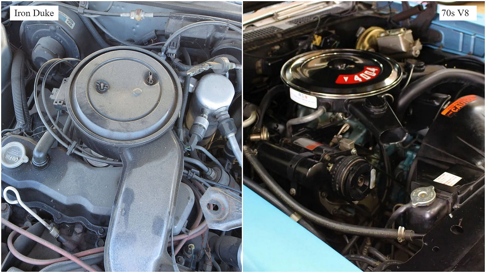 2.5L Iron Duke and Pontiac V8