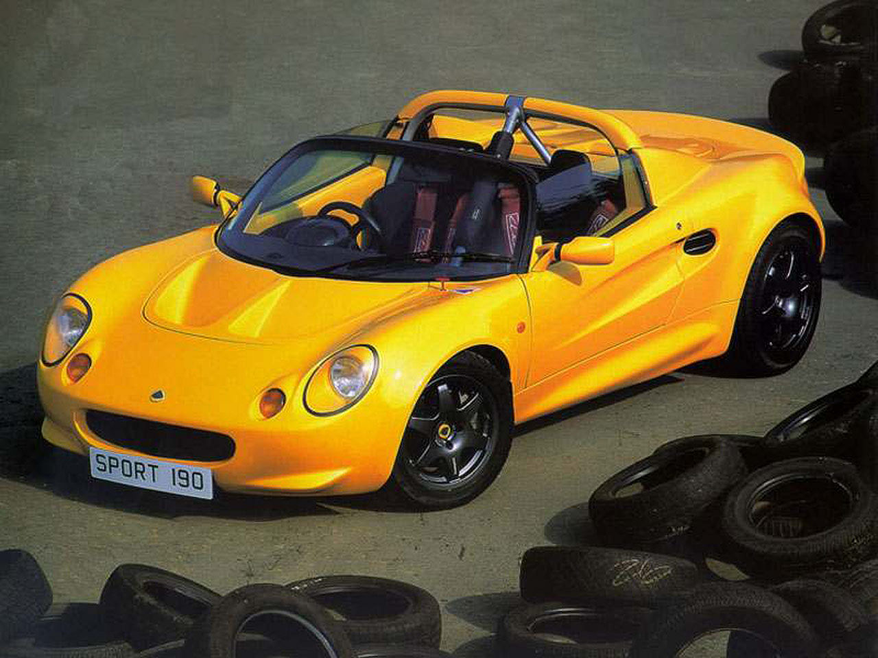 Lotus Elise Series 1 in yellow 