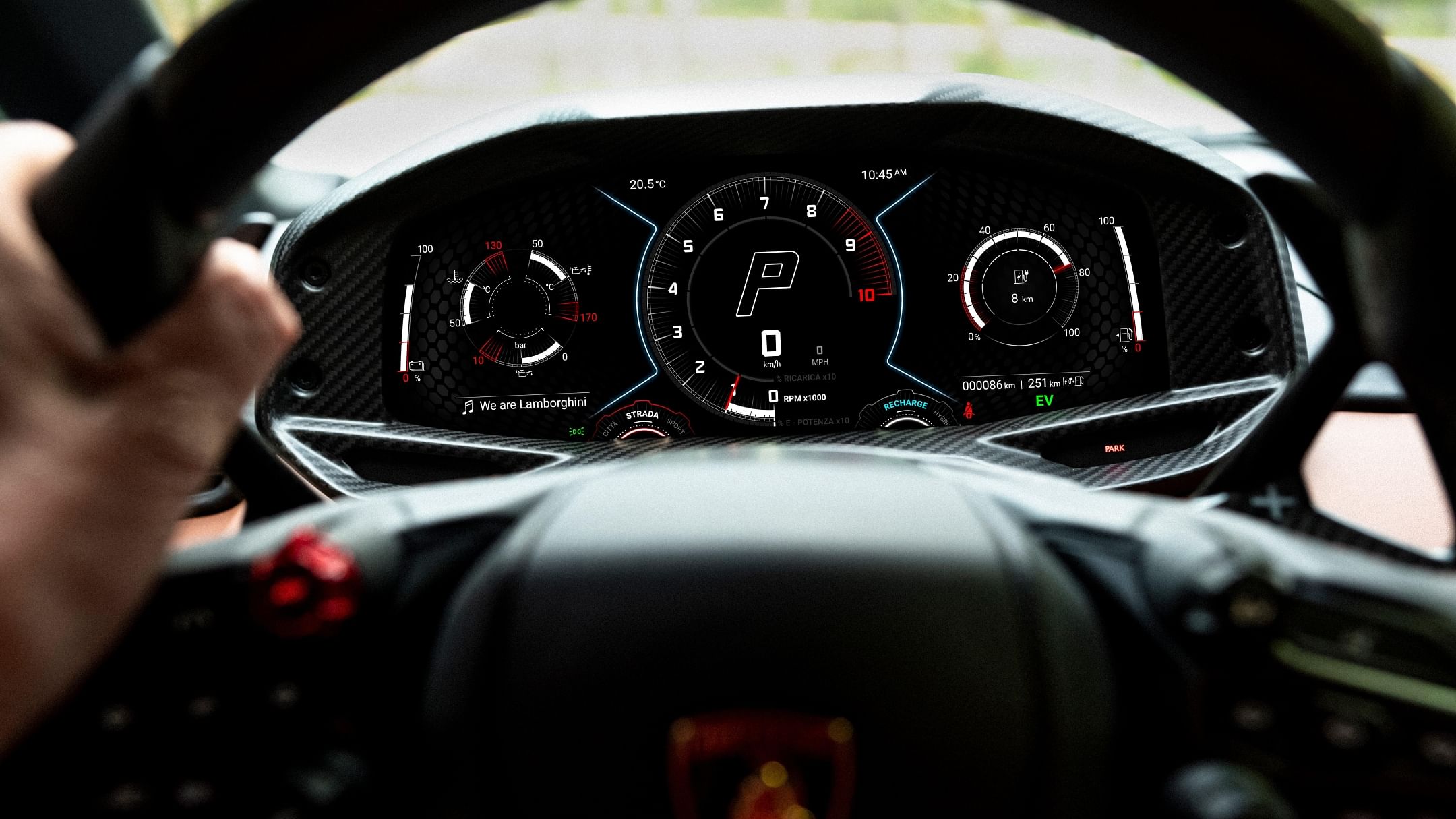 " lamborghini revuelto gauge