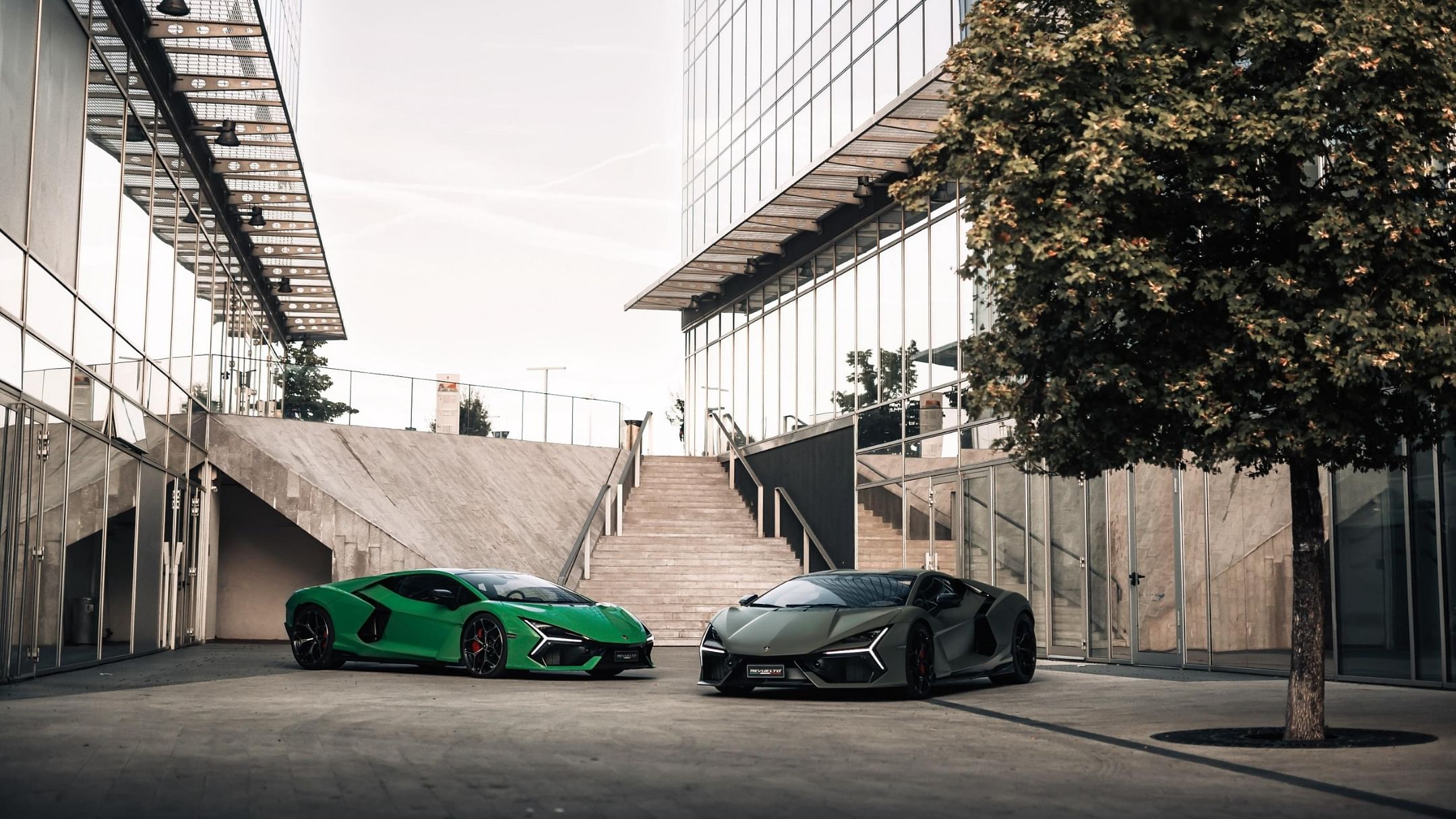 " lamborghini revuelto green and black