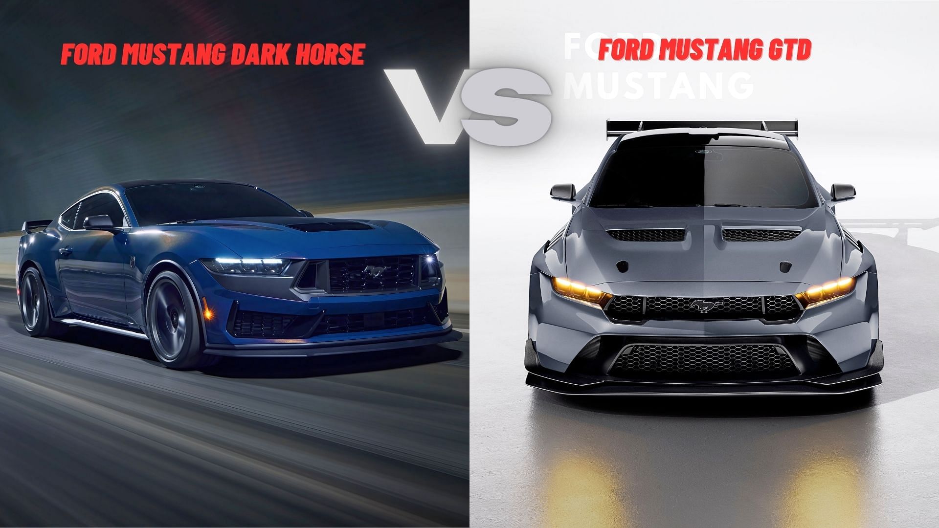 Ford Mustang GTD vs Dark Horse, What's The Difference?