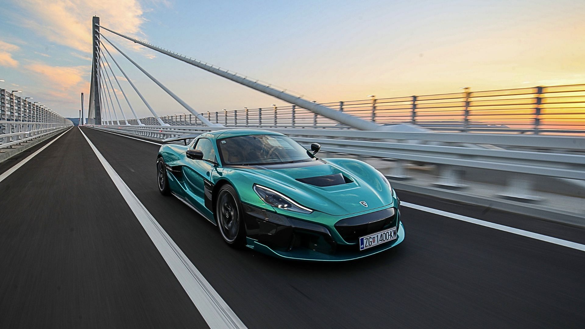 Rimac Nevera in green